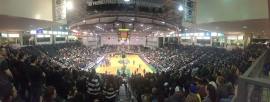 A panoramic view of the Pack The House game Monday February 8 (Photo via Bridget Thomas)