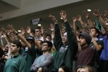 Students packed the house on Monday February 8